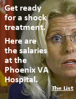 Sharon Helman, director of the Phoenix Veterans Affairs Health Care system, looks a little shocked that we found out what folks there are getting paid.